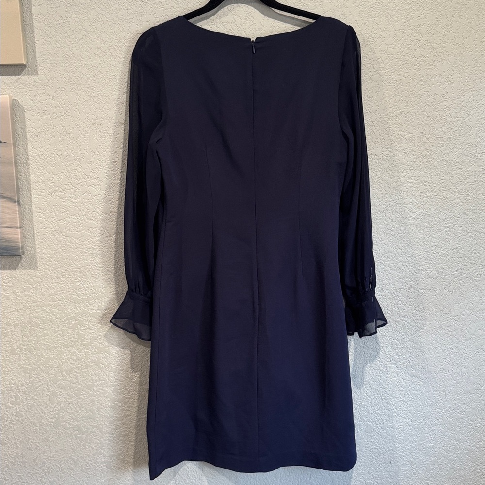 KARL LAGERFELD Paris Sheer Sleeve Shift Ladies Night Dress size 8 - Picture 6 of 7
